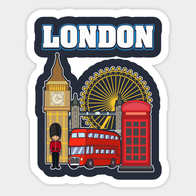 London Souvenir Gift London Souvenirs Sticker TeePublic